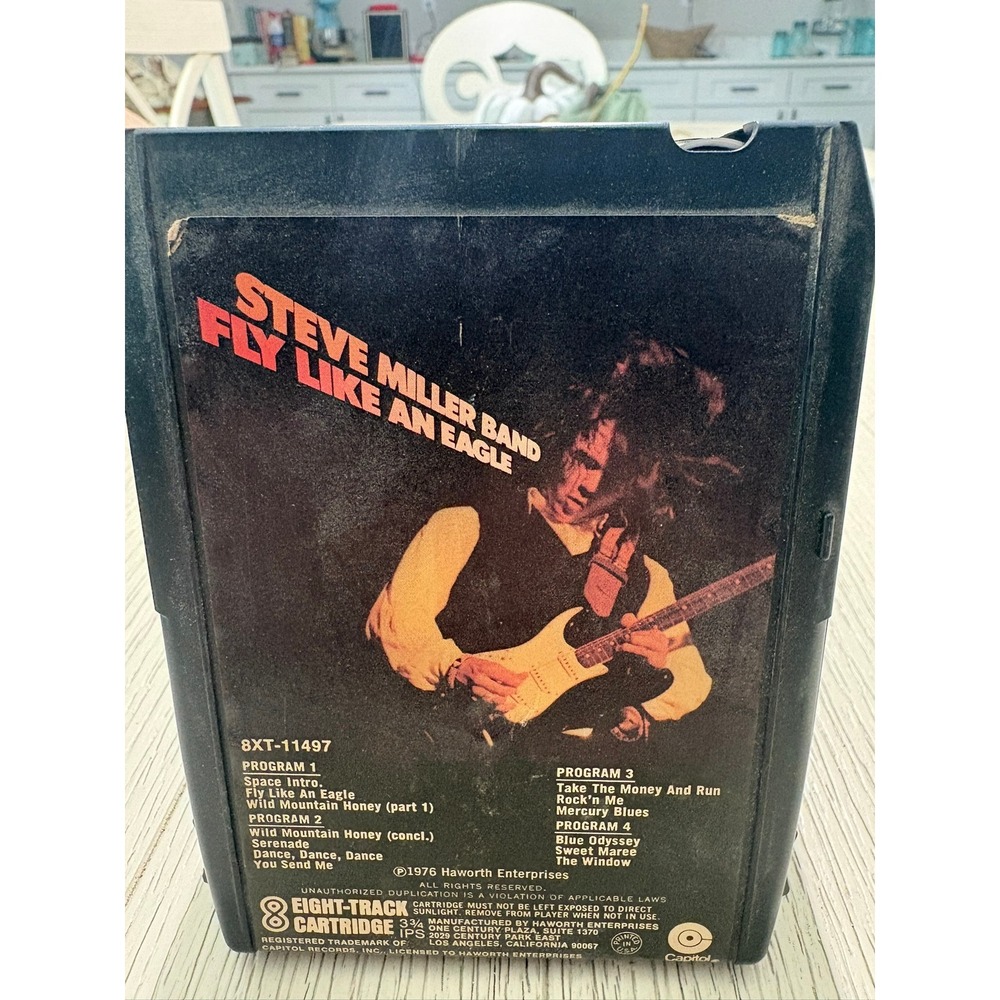 Steve Miller Band Fly Like An Eagle Rock 8-Track Cartridge 1976 Capitol 8XT11497